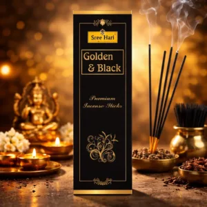 Sree Hari Golden & Black Premium Incense Sticks (Agarbatti) 144sticks